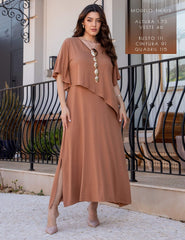 Vestido Diamela Mocha Mousse
