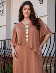 Vestido Diamela Mocha Mousse