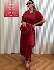Vestido Suelen Vermelho Hip Hop