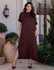 Vestido Vasti Marrom Natureza