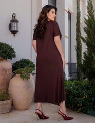 Vestido Vasti Marrom Natureza