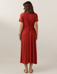 Vestido Otavia Marrom Galápagos