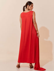 Vestido Nyla Vermelho Amarilis