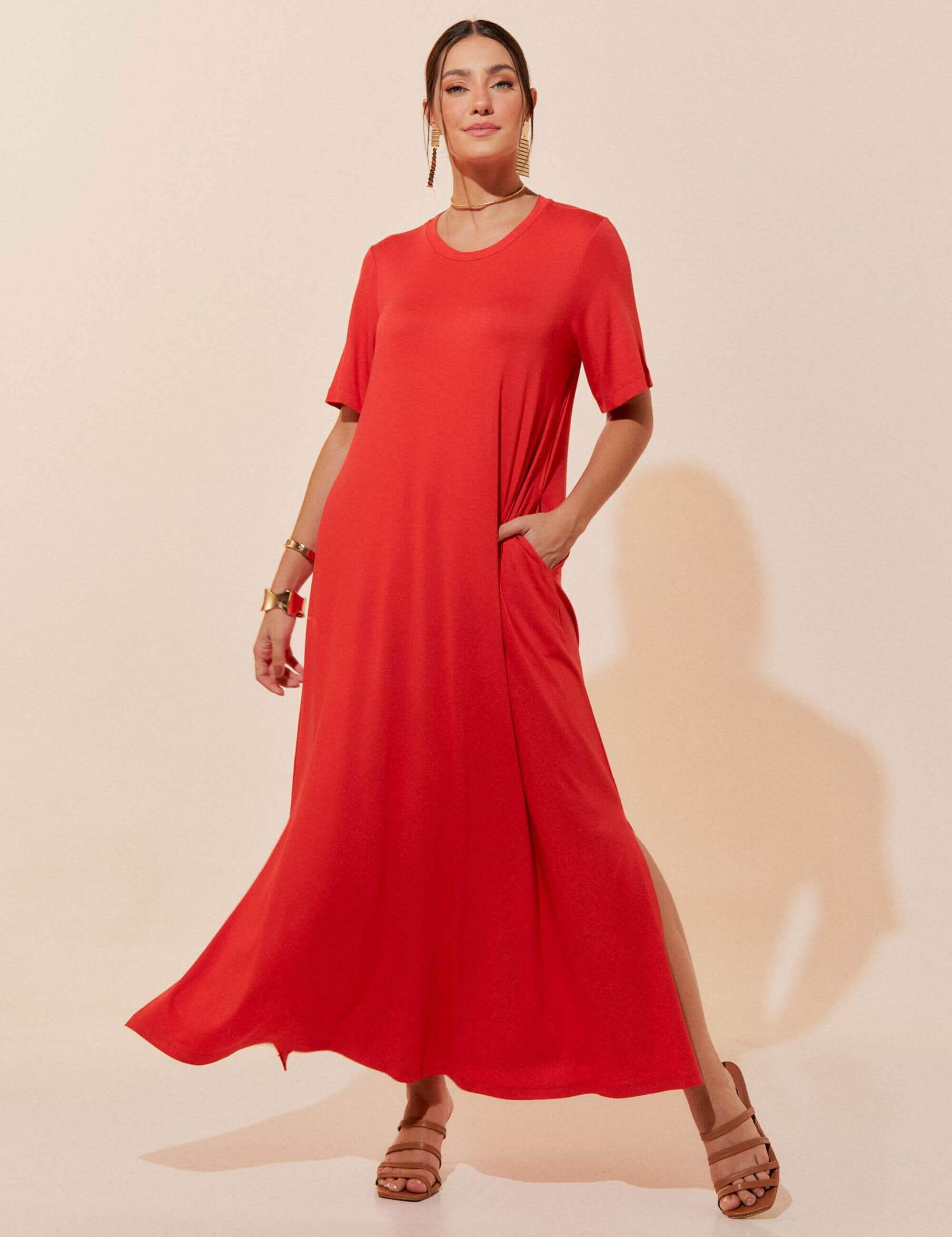 Vestido Noelle Vermelho Amarilis