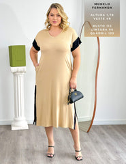 Vestido Agatha Bege MPB