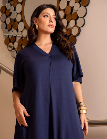Vestido Vicenza Geralda Azul Marinho
