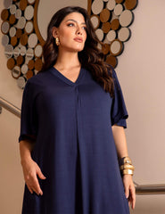 Vestido Vicenza Geralda Azul Marinho