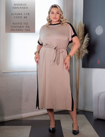 Vestido Amora Taupe
