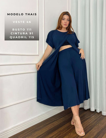 Conjunto Alva Azul Marinho