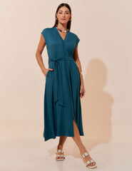 Vestido Vicenza Priscila Azul Gótico