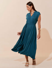 Vestido Vicenza Priscila Azul Gótico