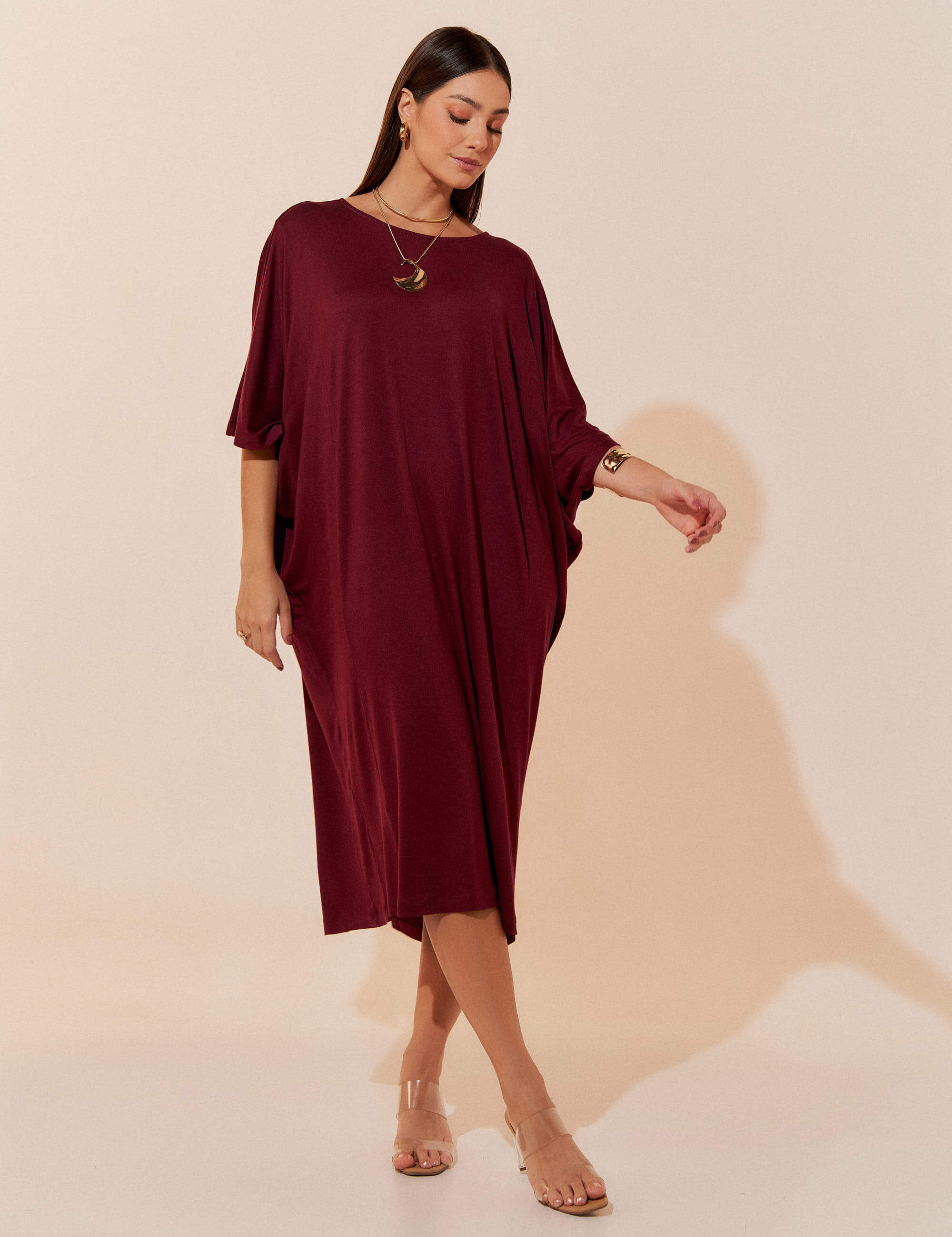 Vestido Pura Bordo