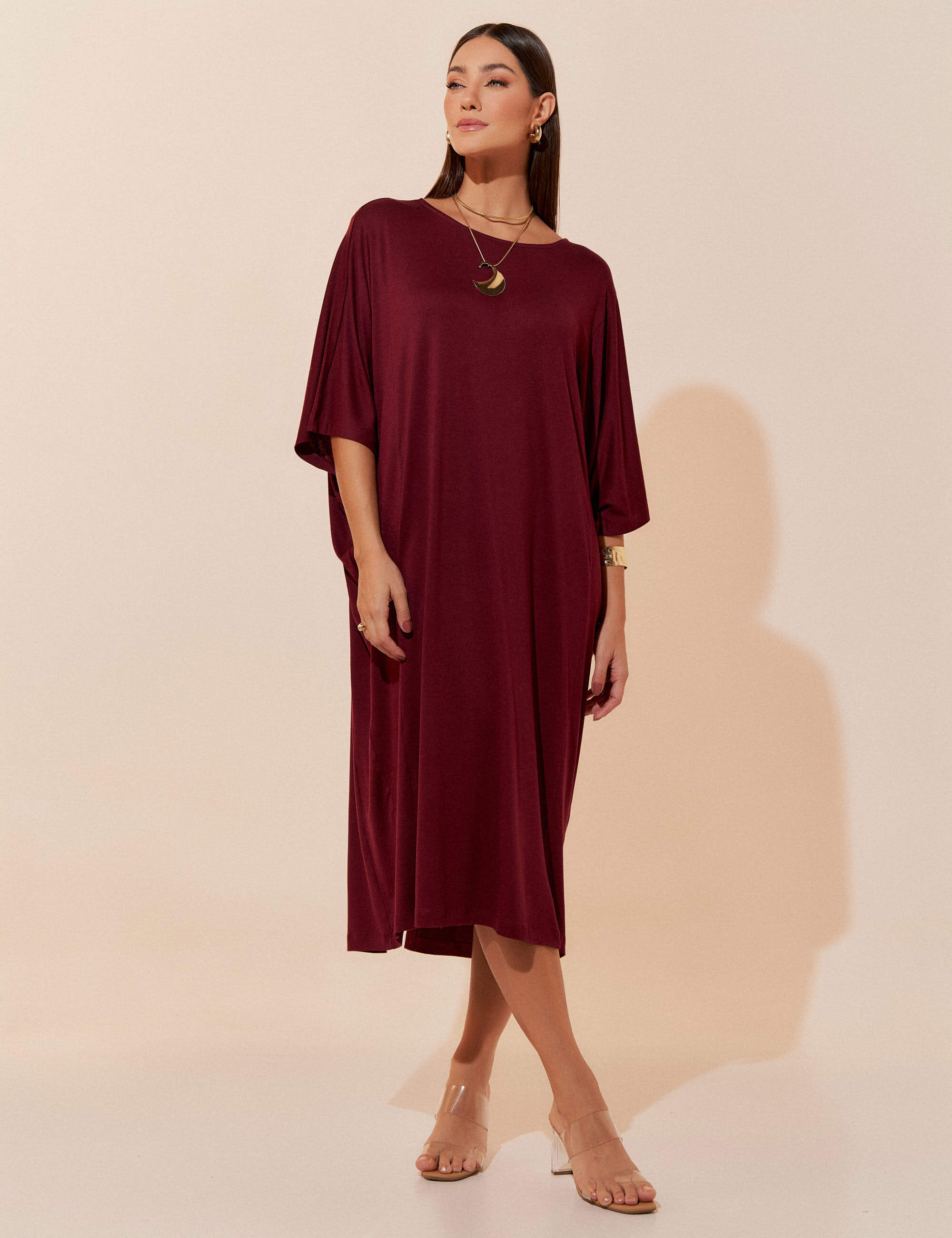 Vestido Pura Bordo