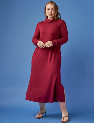 Vestido Moletom Goreti Bordo