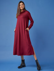 Vestido Moletom Goreti Bordo
