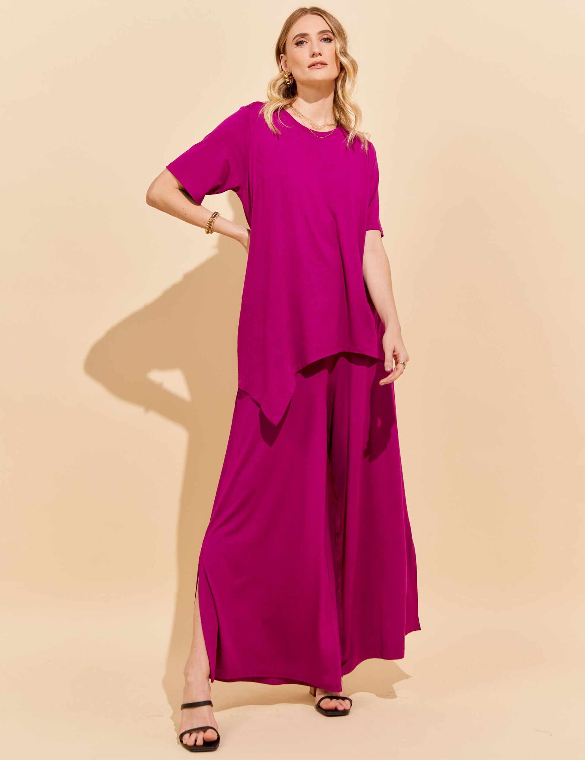 Conjunto Diane Violeta Alcachofra