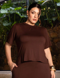 Blusa Magna Marrom Natureza