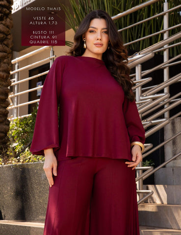 Blusa Marbella Mariane Bordo