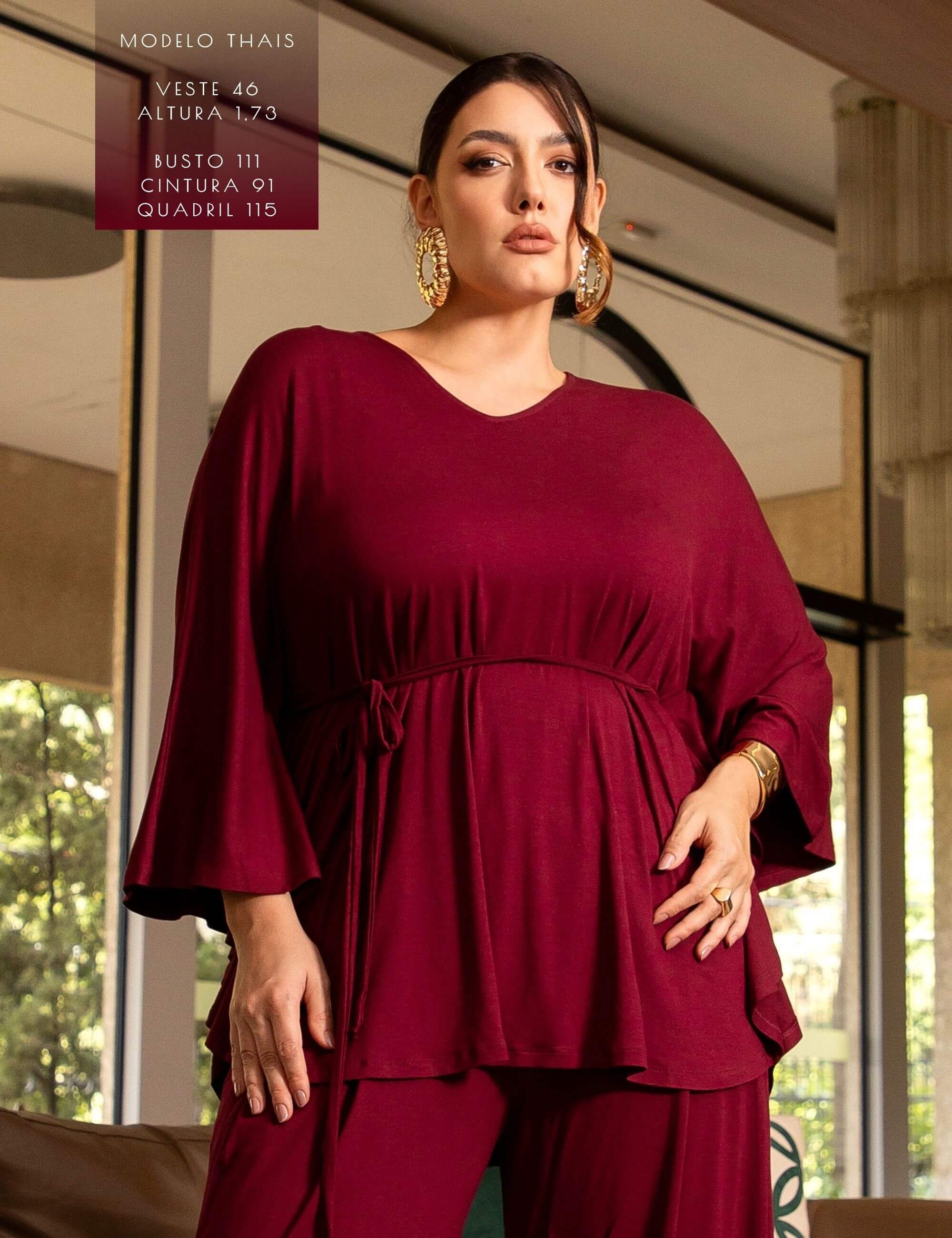 Blusa Moema Bordo