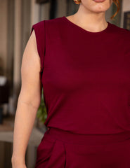 Blusa Vicenza Malu Bordo