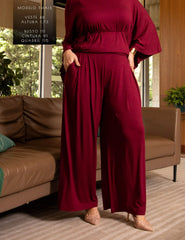 Calça Moema Bordo