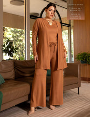 Cardigan Creponado Miranda Mocha Mousse