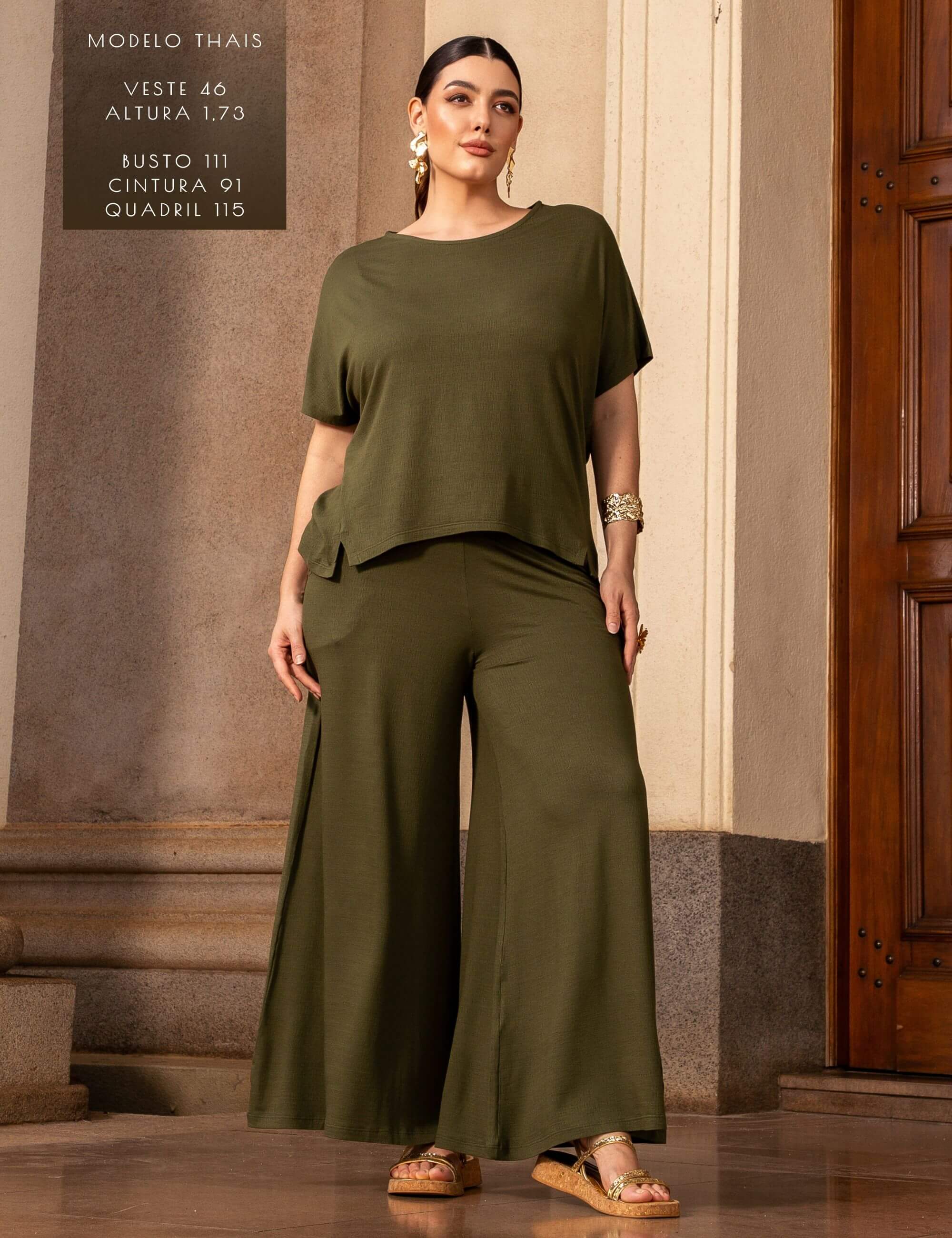 Conjunto Vicenza Lisa Verde Country