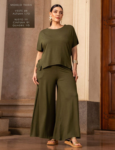 Conjunto Vicenza Lisa Verde Country