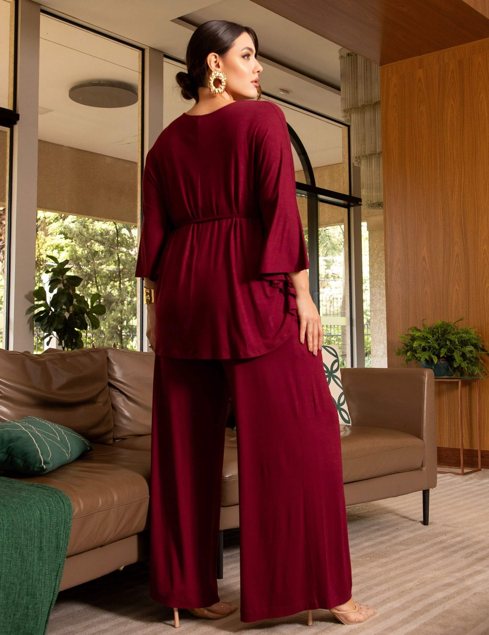 Blusa Moema Bordo