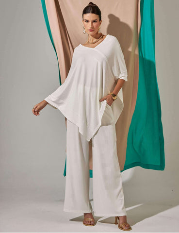 Blusa Canelado Odalis Off White