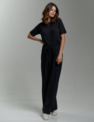 Blusa Canelado Henriqueta Preto
