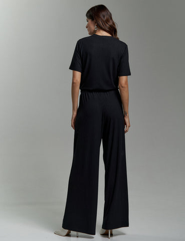 Calça Canelado Henriqueta Preto