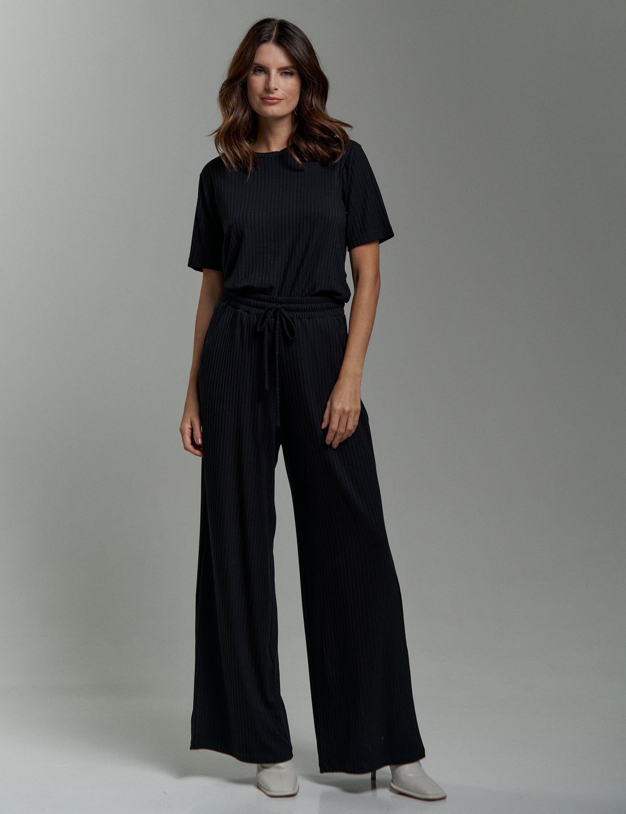 Blusa Canelado Henriqueta Preto