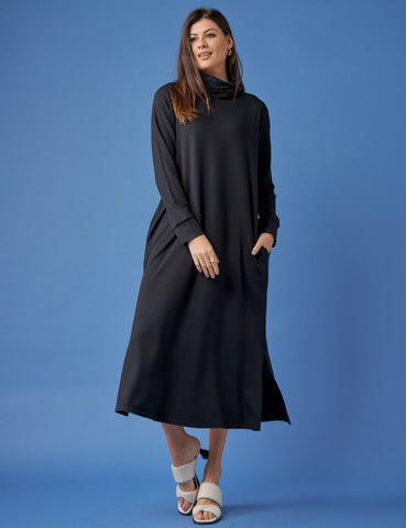 Vestido Moletom Goreti Preto