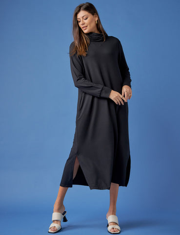Vestido Moletom Goreti Preto