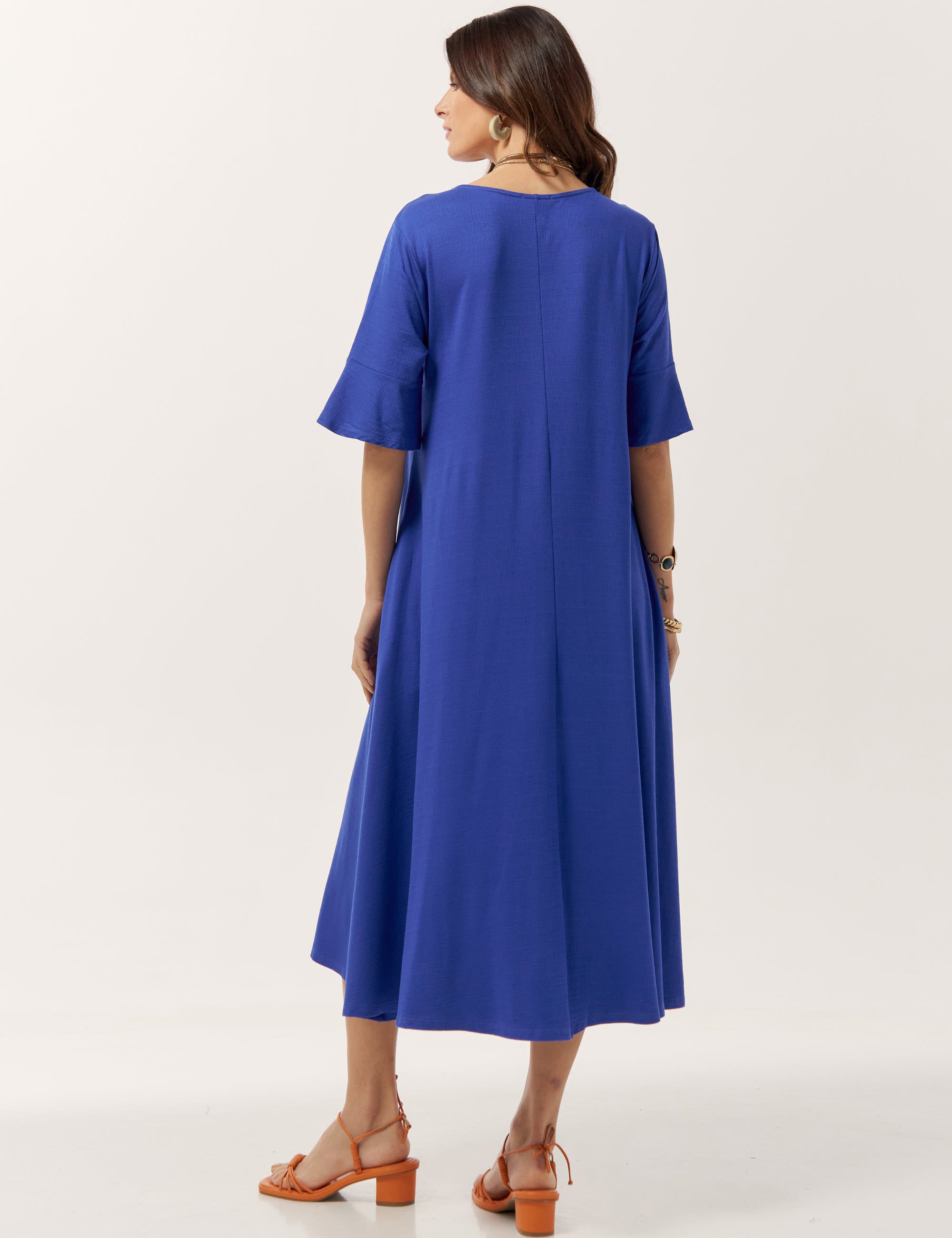 Vestido Vicenza Joanna Azul Delfino