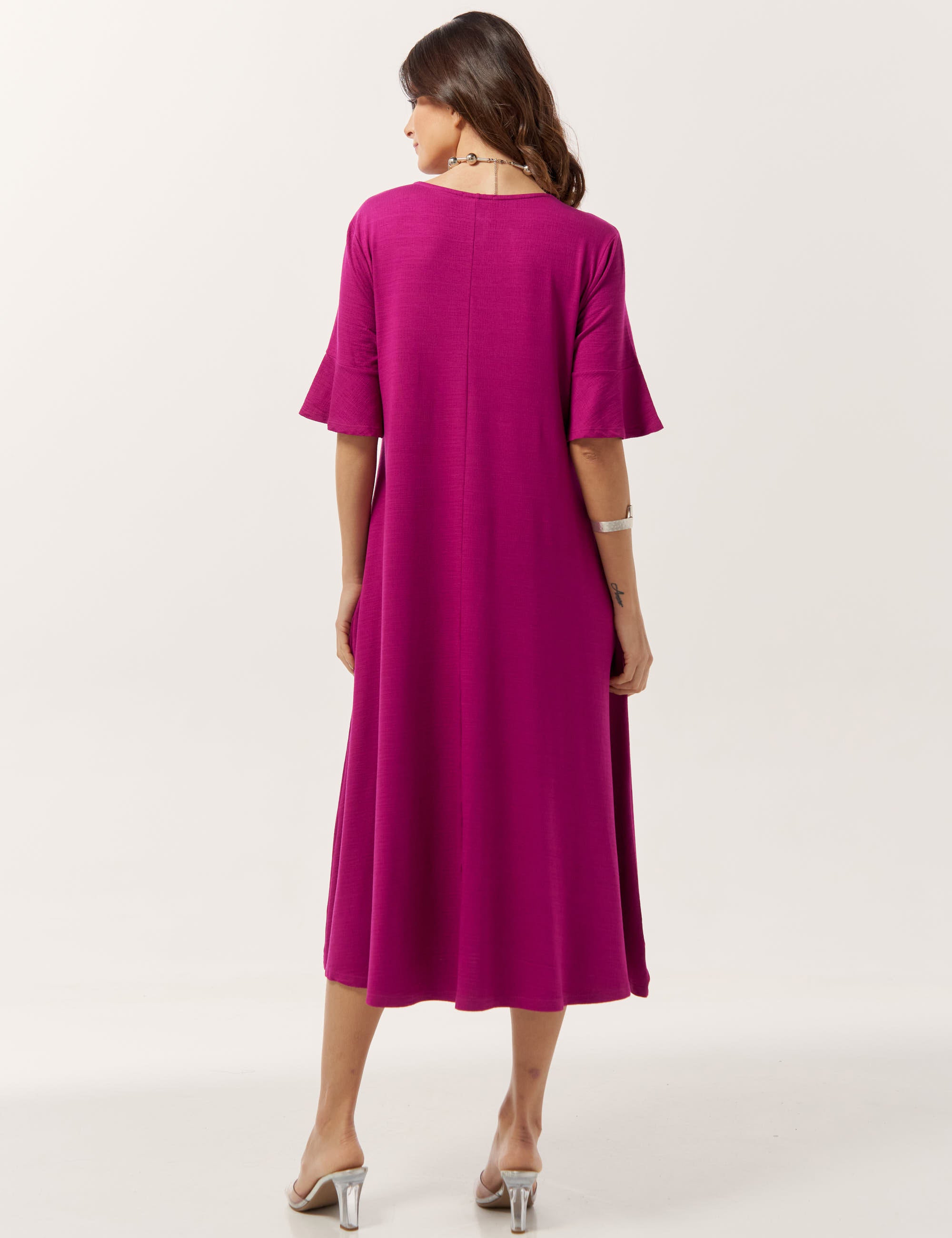 Vestido Vicenza Joanna Violeta Alcachofra