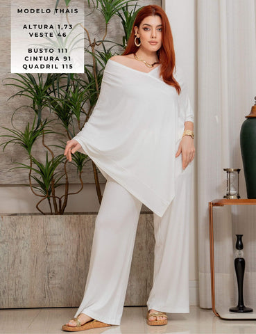 Blusa Canelado Odalis Off White