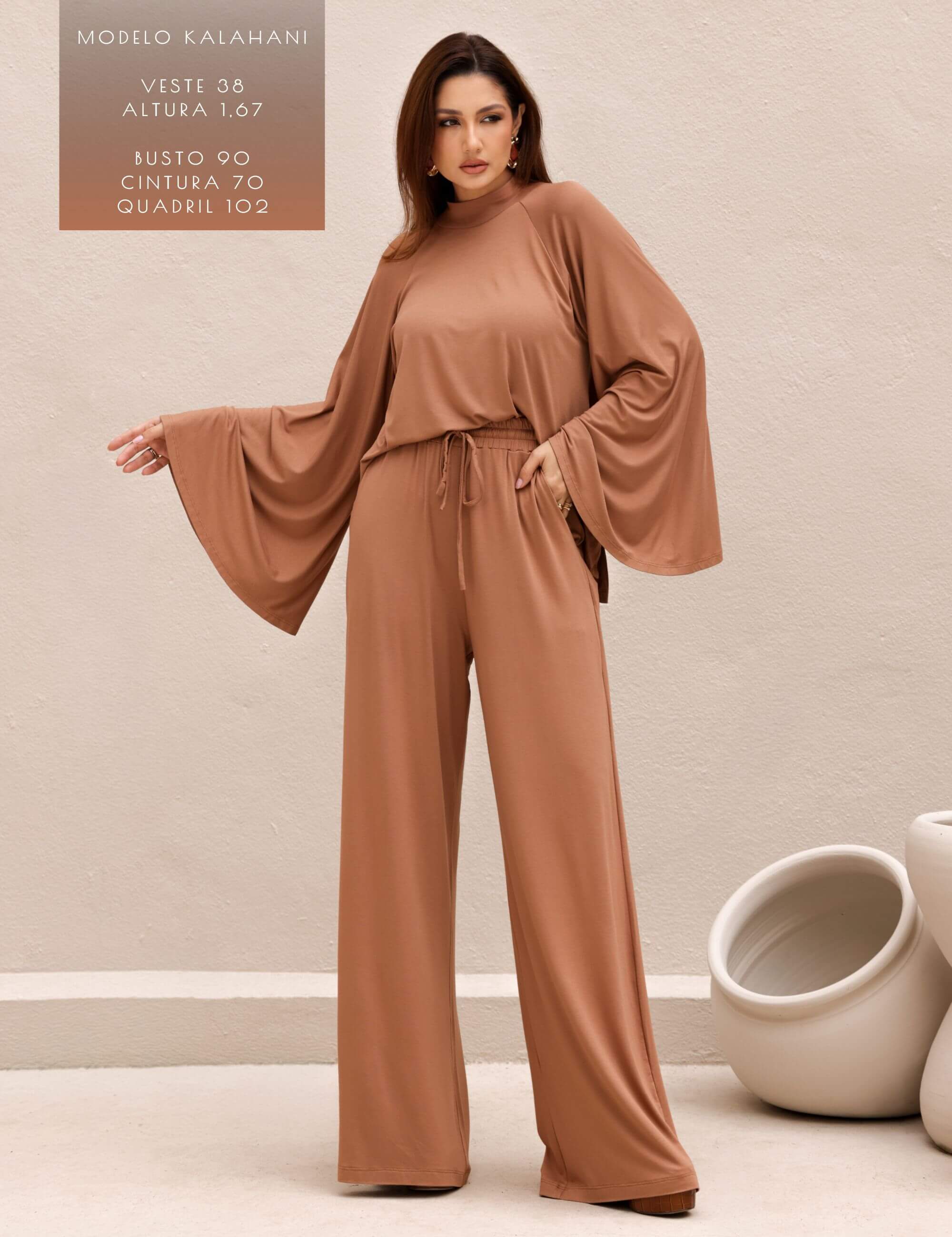 Calça Marluce Mocha Mousse