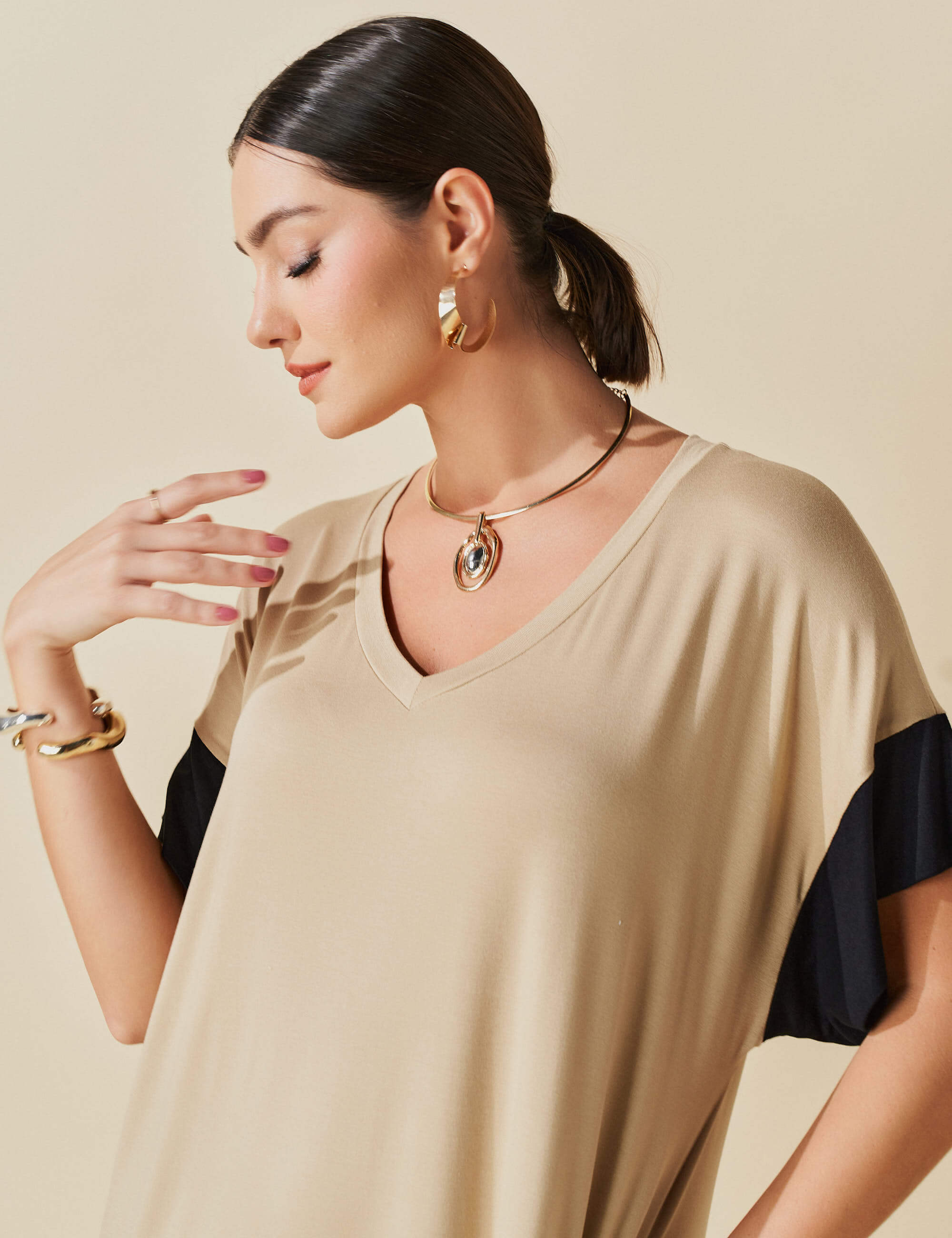 Vestido Agatha Bege MPB