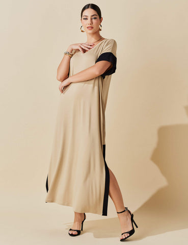 Vestido Agatha Bege MPB