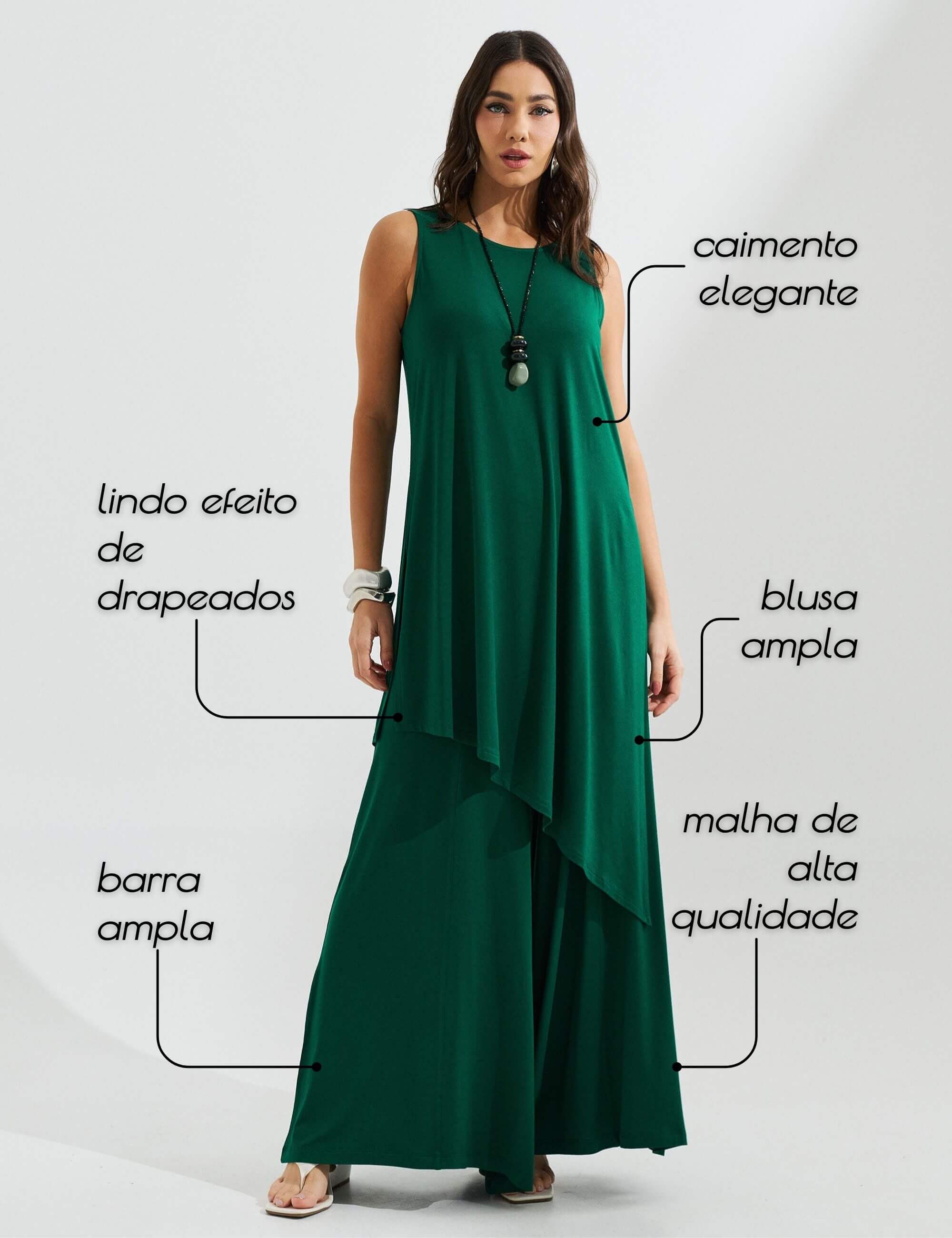 Conjunto Ariella Verde Castanheira