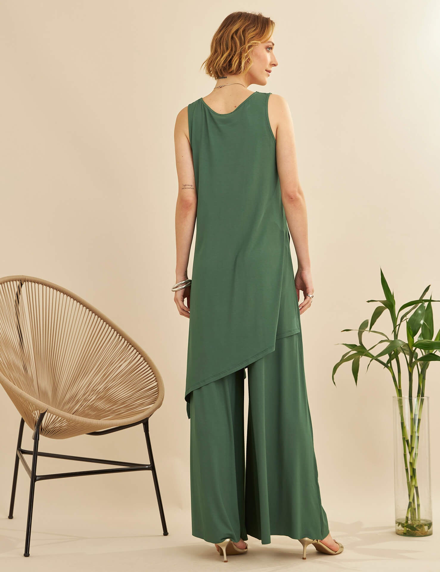 Conjunto Ariella Verde Esmeralda