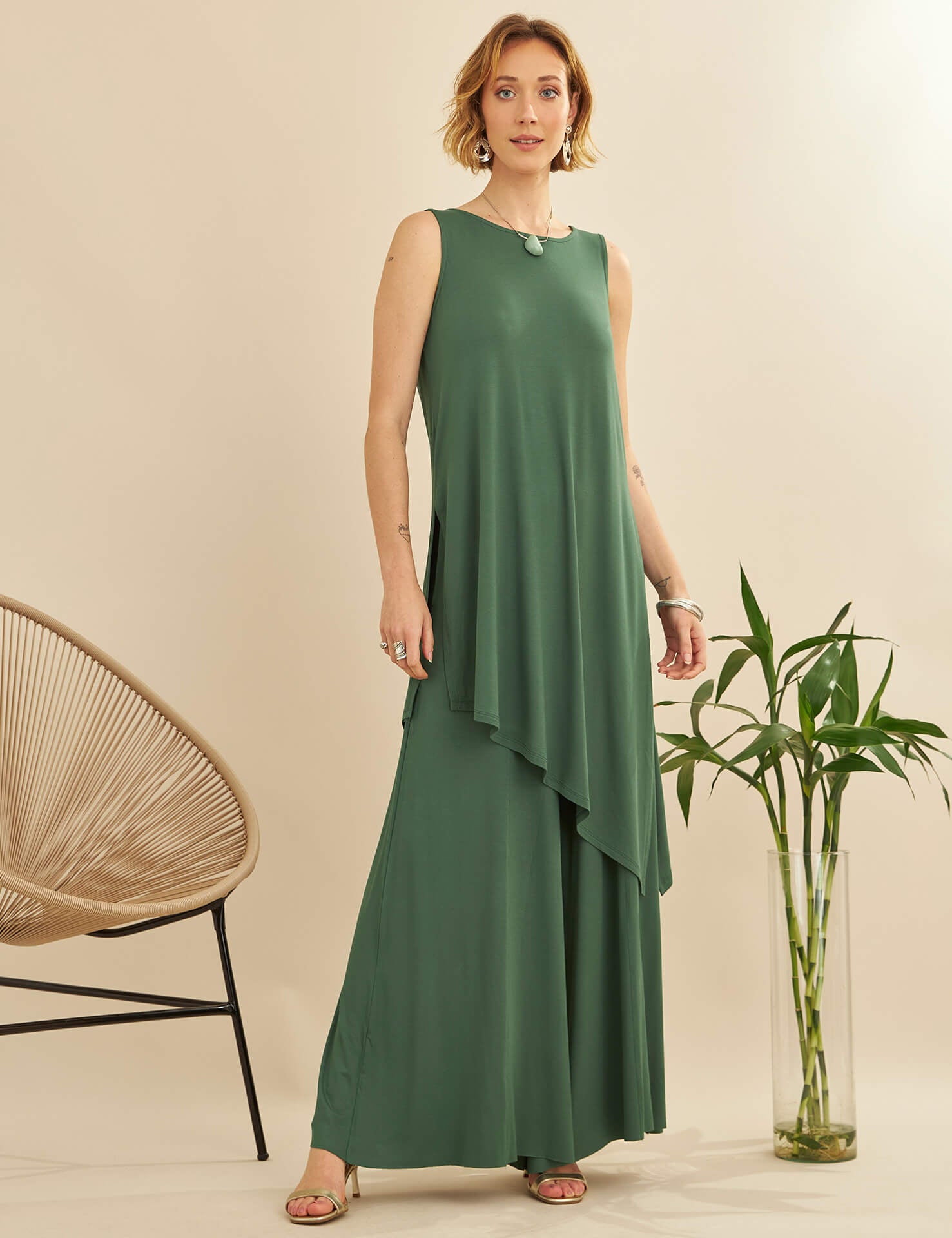 Conjunto Ariella Verde Esmeralda