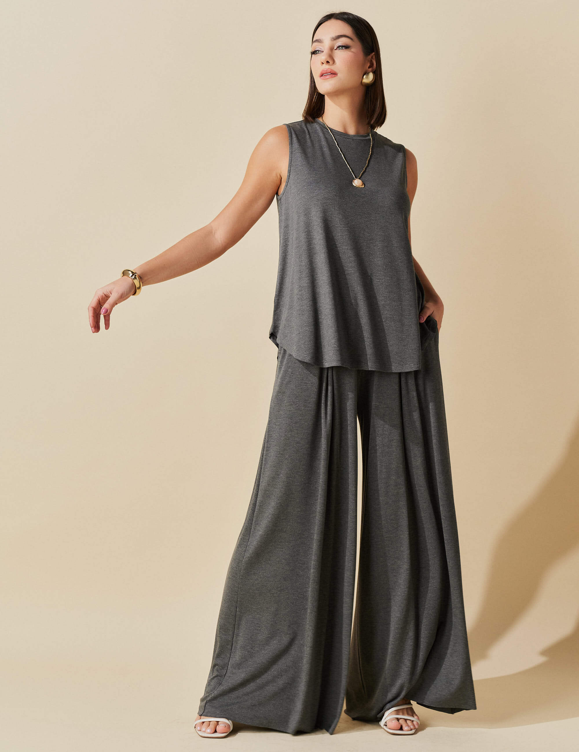 Conjunto Ayla Mescla Escuro