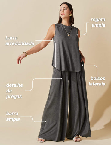 Conjunto Ayla Mescla Escuro