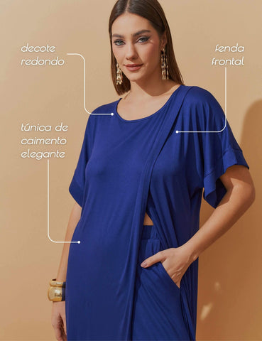 Conjunto Alva Azul Profundo