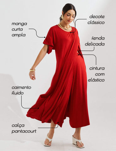 Conjunto Alva Vermelho
