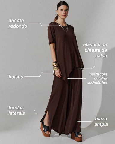 Conjunto Diane Marrom Natureza