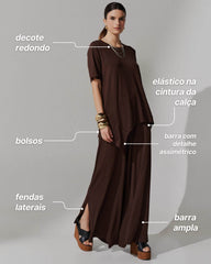 Conjunto Diane Marrom Natureza